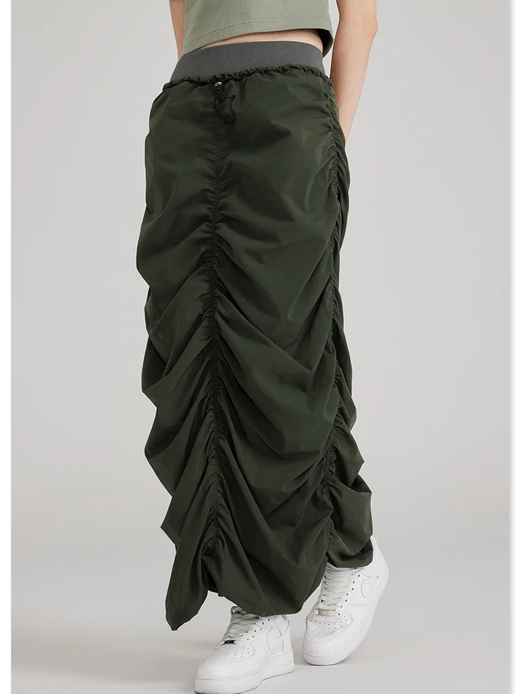 Skirt Spring/Summer 2023 Pleated Quick Dry Woven Long Women's Clothing American Retro Fashion Hotsweet Dropped Casual Dress 
Skirt Spring/Summer 2023 Pleated Quick Dry Woven Long Women's Clothing American Retro Fashion Hotsweet Dropped Casual Dress