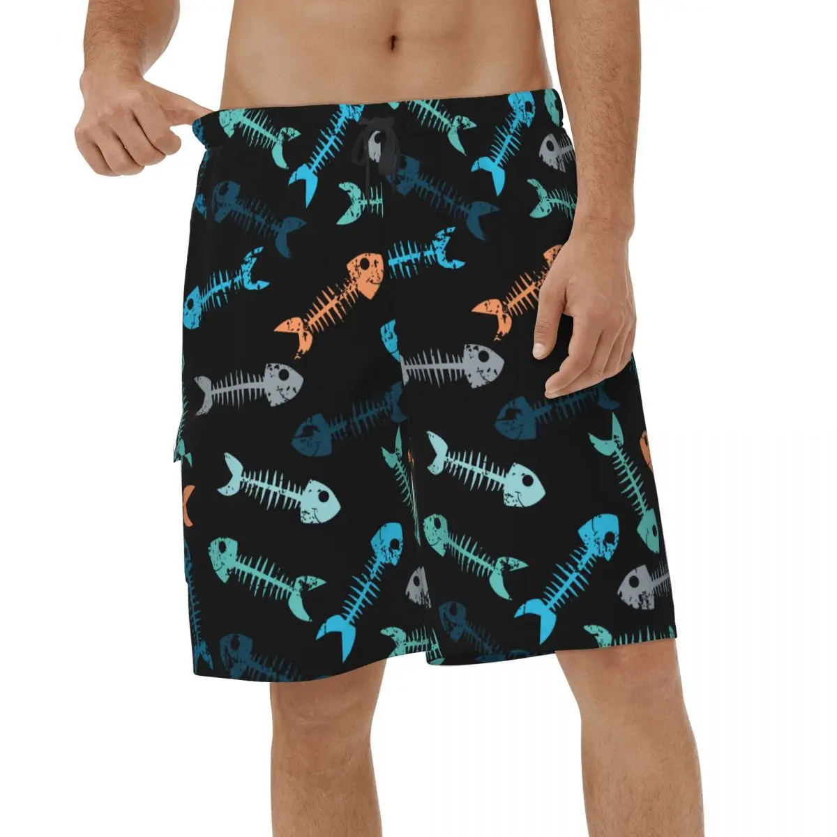 Fish Bones Shorts Summer Men's Swimwear Casual Male Briefs 
Fish Bones Shorts Summer Men's Swimwear Casual Male Briefs