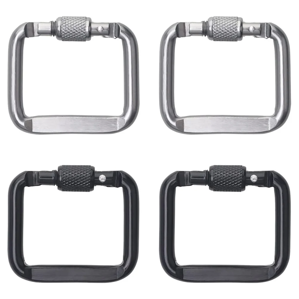 4pcs Aluminium Alloy Square Carabiners For Outdoor Hiking Camping Travel Keychain Snap Clip Hook Kettle Buckle Carabiner
4pcs Aluminium Alloy Square Carabiners For Outdoor Hiking Camping Travel Keychain Snap Clip Hook Kettle Buckle Carabiner