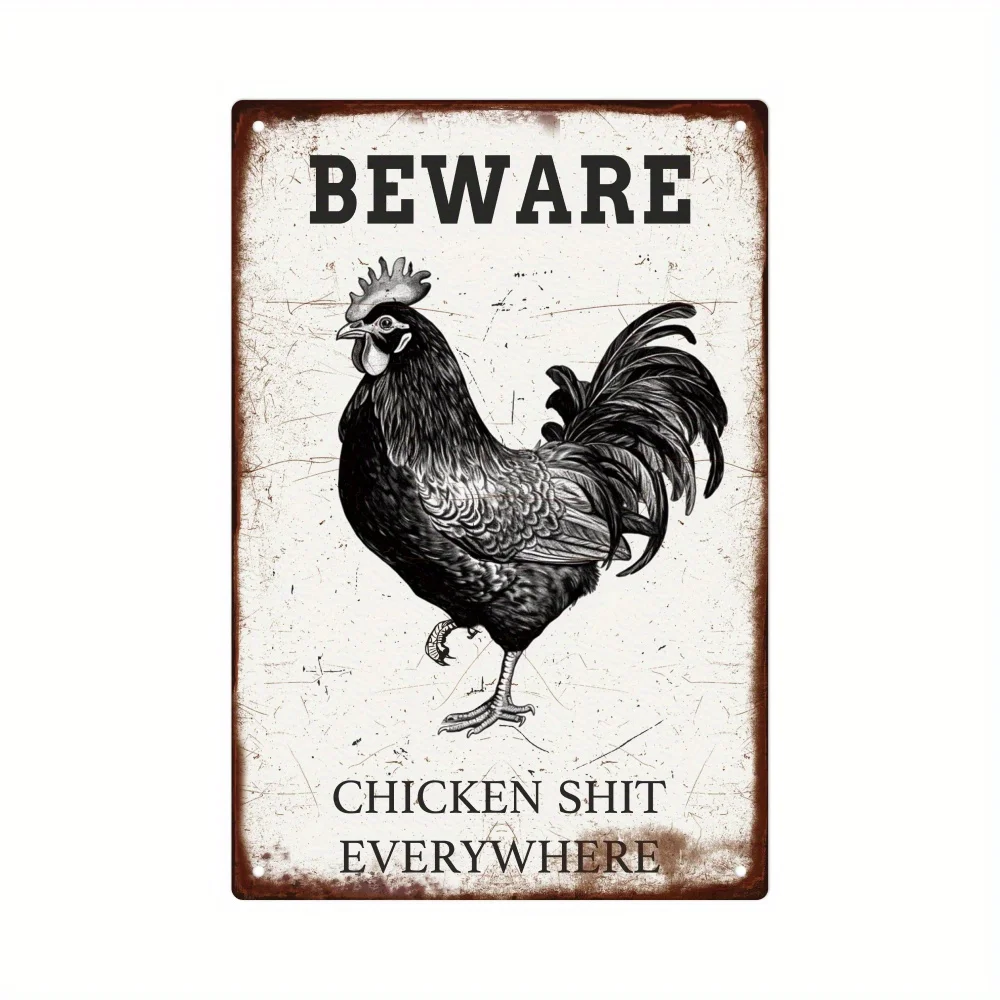 B Beware Metal Sign, Vintage Chicken Tin Plaque Wall Art Decor For Home Garden Farmhouse, 7.8 X 11.8 Inches
B Beware Metal Sign, Vintage Chicken Tin Plaque Wall Art Decor For Home Garden Farmhouse, 7.8 X 11.8 Inches