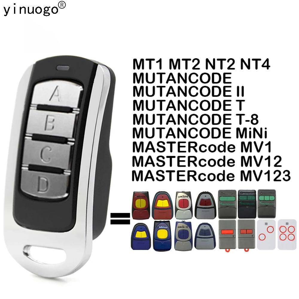 MUTANCODE 2 Garage Remote Control 433MHz 868MHz MUTANCODE Mini Garage/Gate Door Control Wireless Transmitter Gate Opener
MUTANCODE 2 Garage Remote Control 433MHz 868MHz MUTANCODE Mini Garage/Gate Door Control Wireless Transmitter Gate Opener