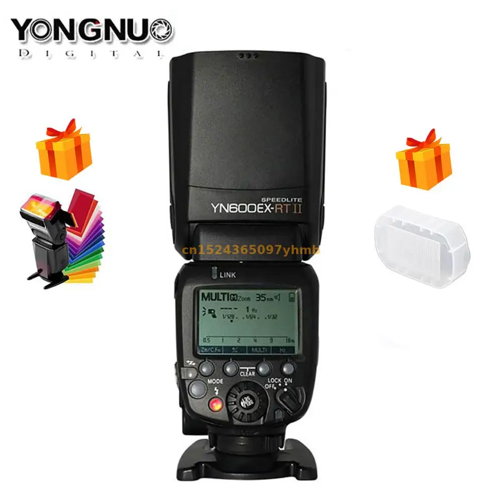 YONGNUO YN600EX-RT II Flash 2.4G Wireless HSS 1/8000s Master TTL Speedlite for Canon flash Camera speedlight
YONGNUO YN600EX-RT II Flash 2.4G Wireless HSS 1/8000s Master TTL Speedlite for Canon flash Camera speedlight