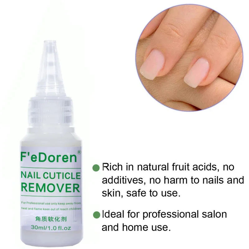 30ML Nail Cuticle Remover Softener Liquid Exfoliator Cuticle Oil Treatment Manicure Soften Dead Skin All for manicure Nails Care
30ML Nail Cuticle Remover Softener Liquid Exfoliator Cuticle Oil Treatment Manicure Soften Dead Skin All for manicure Nails Care
