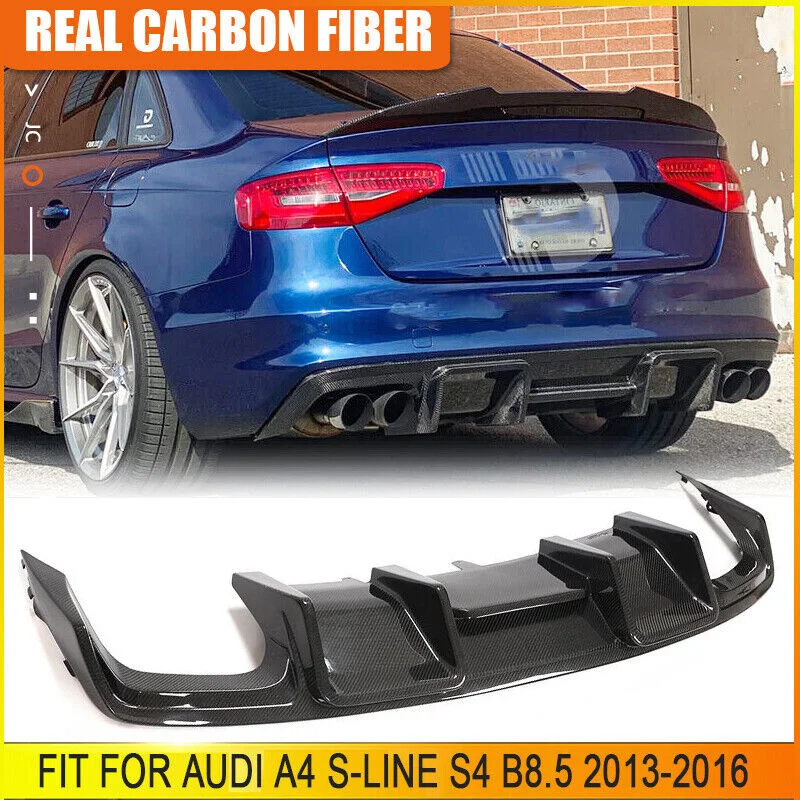 For Audi A4 S-line S4 B8.5 2013-16 Real Carbon Rear Bumper Diffuser Lip Spoiler
For Audi A4 S-line S4 B8.5 2013-16 Real Carbon Rear Bumper Diffuser Lip Spoiler