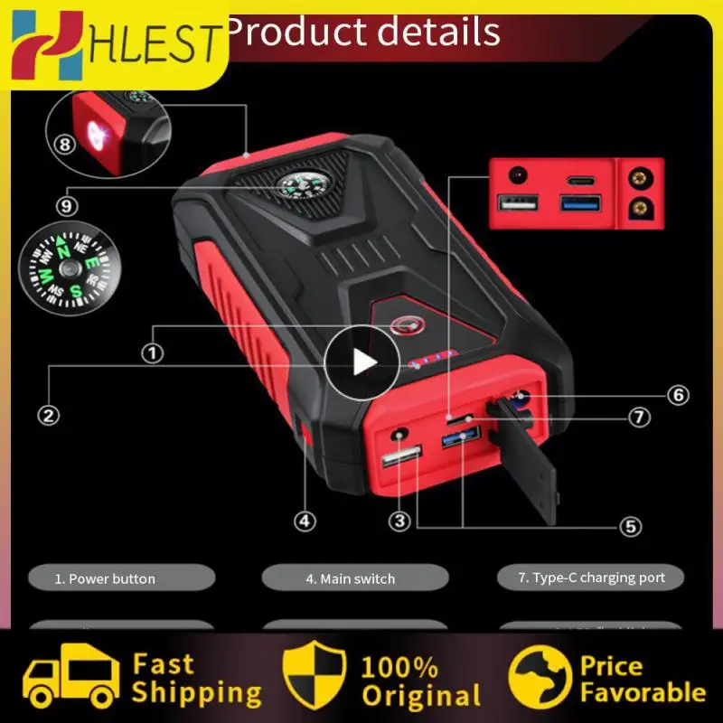 Led Lighting Car Battery Large Capacity Multi-function Car Emergency Starter Practical Universal Car Accessories 12v Portable
Led Lighting Car Battery Large Capacity Multi-function Car Emergency Starter Practical Universal Car Accessories 12v Portable