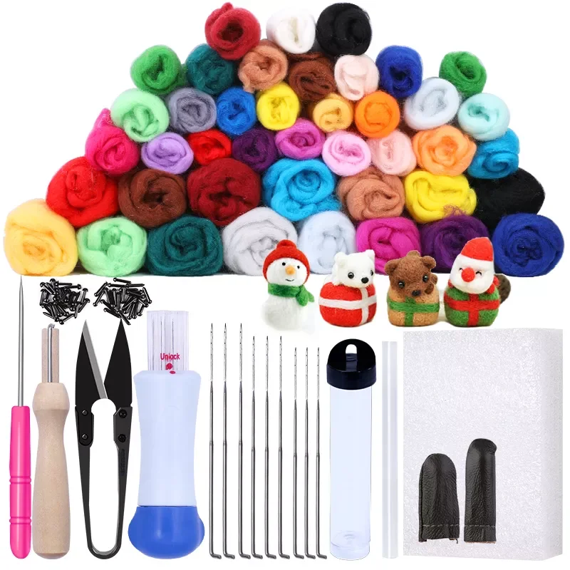16/25 Color Needle Felting Kit Wool Felting Tools Handmade Felt Needle Set 7pcs Pack Felting Fabric Materials Accessories
16/25 Color Needle Felting Kit Wool Felting Tools Handmade Felt Needle Set 7pcs Pack Felting Fabric Materials Accessories