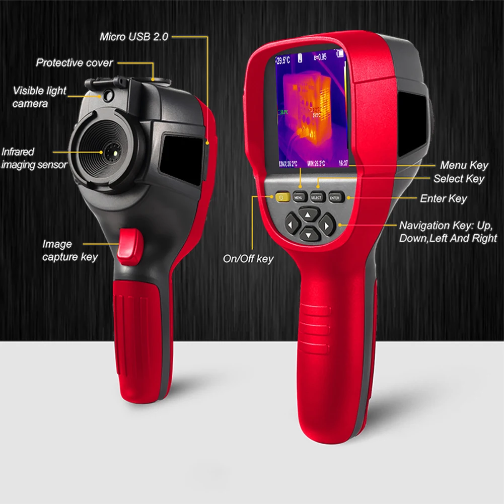 ET692D Инфракрасный Тепловизор, тепловизор ночного видения, фотокамера UNI-T UTi260B, ручная тепловизионная камера, инфракрасный термометр, разрешение
ET692D Инфракрасный Тепловизор, тепловизор ночного видения, фотокамера UNI-T UTi260B, ручная тепловизионная камера, инфракрасный термометр, разрешение