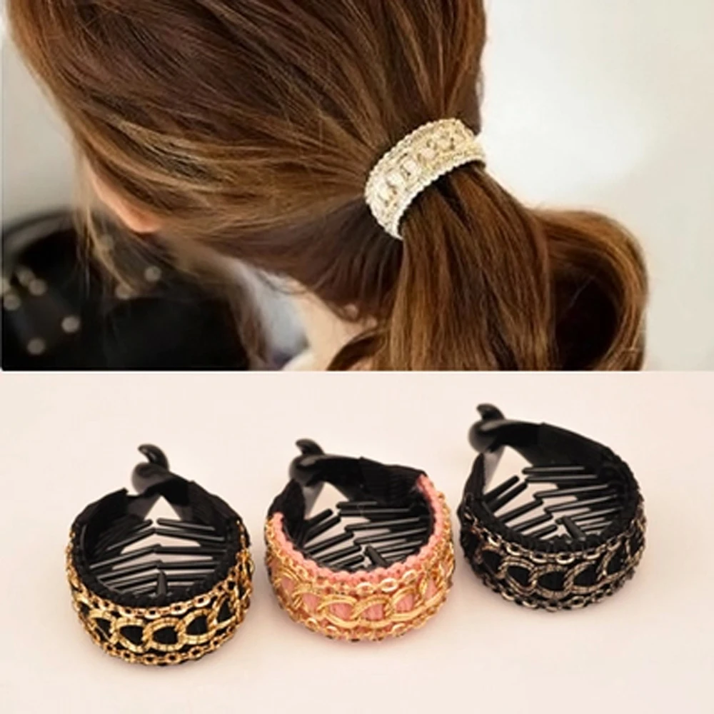 Sweet Round Bow Hair Claw Clip Elegant Women Solid Ties Banana Hairpin Ponytail Holder Fashion Braided Chain Hair Jaw Clips 
Sweet Round Bow Hair Claw Clip Elegant Women Solid Ties Banana Hairpin Ponytail Holder Fashion Braided Chain Hair Jaw Clips