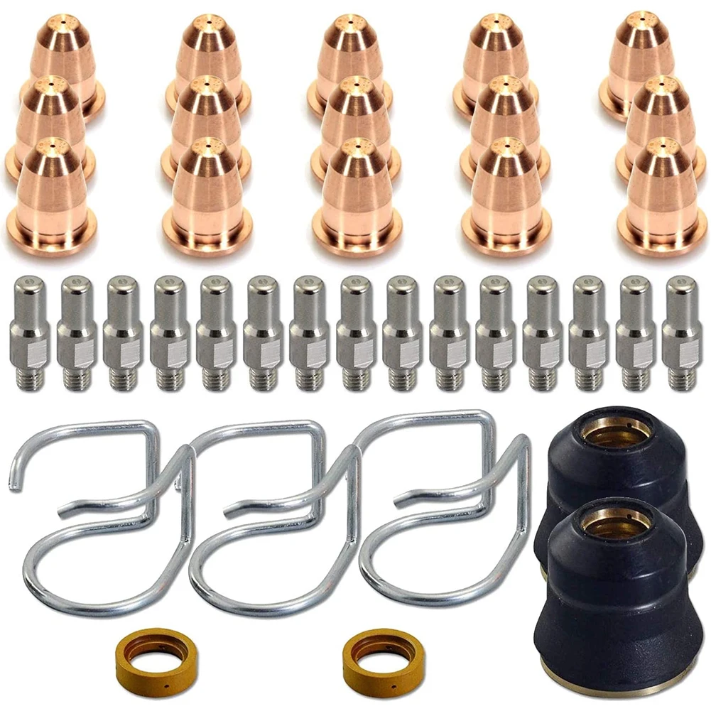 Plasma Cutter Torch PR0010 Electrodes PD0116-08 Nozzle PC0116 Shield S45 Accessories Kit For Soldering Welding Equipment
Plasma Cutter Torch PR0010 Electrodes PD0116-08 Nozzle PC0116 Shield S45 Accessories Kit For Soldering Welding Equipment