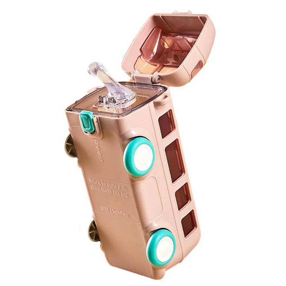 500ml Toy Car Water Bottle Leakproof Bus Shape Kids Small Car Straw Kettle Drinkware With Shoulder Strap For School Sports
500ml Toy Car Water Bottle Leakproof Bus Shape Kids Small Car Straw Kettle Drinkware With Shoulder Strap For School Sports