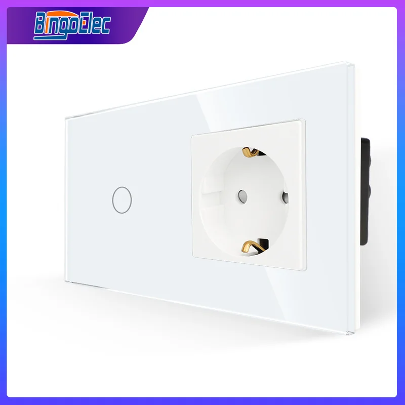 Розетки Bingoelec с переключателями, розетка ЕС и переключатель, сенсорная панель из хрустального стекла, переключатель света для домашнего пол...
Розетки Bingoelec с переключателями, розетка ЕС и переключатель, сенсорная панель из хрустального стекла, переключатель света для домашнего пол...