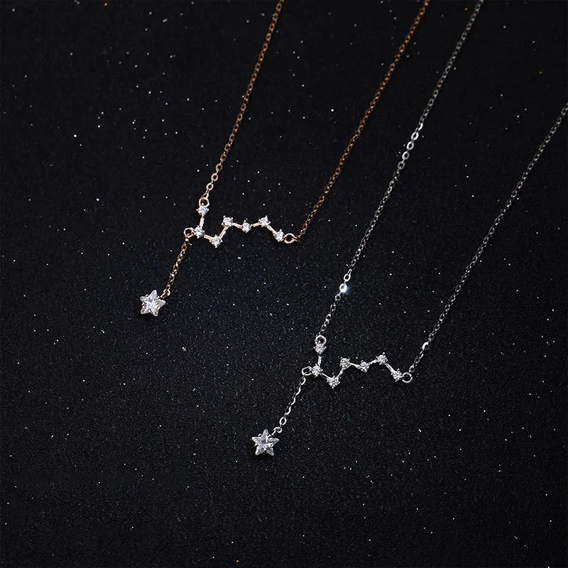 Liemjee Personality Fashion Party Punk Jewelry Big Dipper Zircon Necklace For Women Feature Namour Charm Gift All Seasons
Liemjee Personality Fashion Party Punk Jewelry Big Dipper Zircon Necklace For Women Feature Namour Charm Gift All Seasons