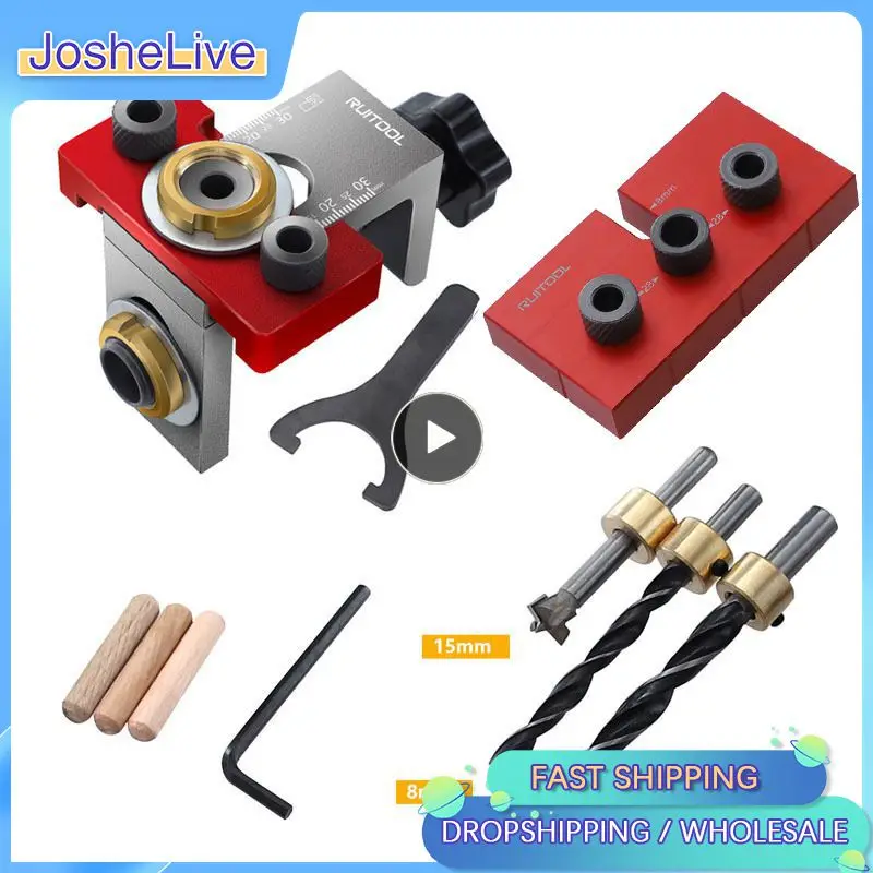 

Locating Pin Clamp Alufer With 8/10/15mm Drill Bit Positioning Punch Drilling Guide Punching Tool 3 In 1 Adjustable