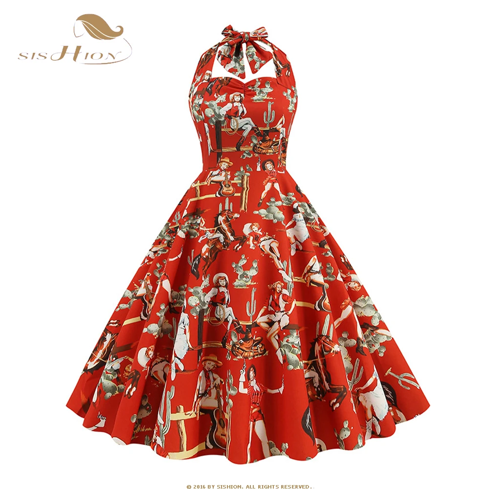 Женское платье с цветочным принтом, летнее платье без рукавов с лямкой на шее, модель SR351, 2023
Женское платье с цветочным принтом, летнее платье без рукавов с лямкой на шее, модель SR351, 2023