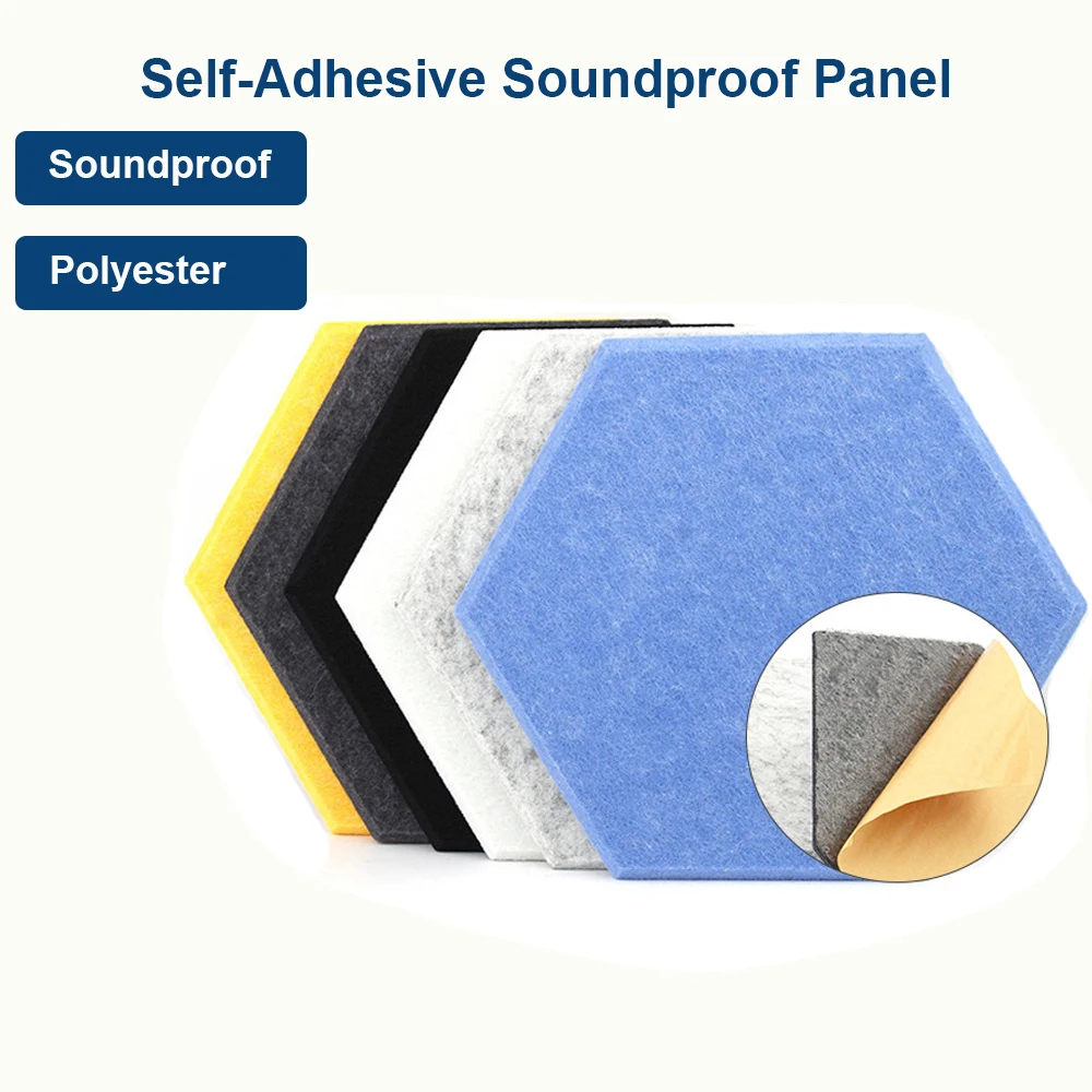 5/10Pcs Acoustic Panel Hexagon Sound Proof Wall Panels Home Studio Noise Decor Door/Bedroom Insulation Sound-Absorbing Accessory
5/10Pcs Acoustic Panel Hexagon Sound Proof Wall Panels Home Studio Noise Decor Door/Bedroom Insulation Sound-Absorbing Accessory