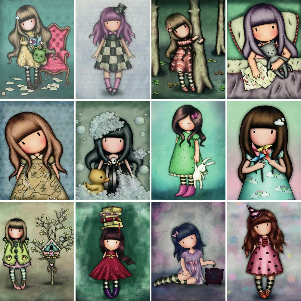 DIY 5D Diamond Painting Cartoon Girl Cross Stitch Kit Full Drill Embroidery Mosaic Art Picture Home Decor Gift
DIY 5D Diamond Painting Cartoon Girl Cross Stitch Kit Full Drill Embroidery Mosaic Art Picture Home Decor Gift