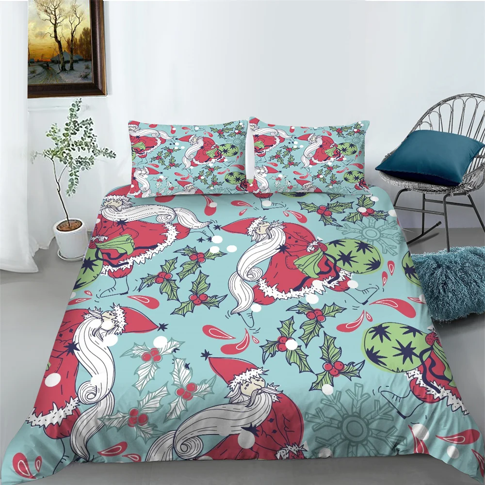 Рождественский Комплект постельного белья, новый праздничный чехол для кровати, пододеяльник из полиэстера с наволочкой
Рождественский Комплект постельного белья, новый праздничный чехол для кровати, пододеяльник из полиэстера с наволочкой