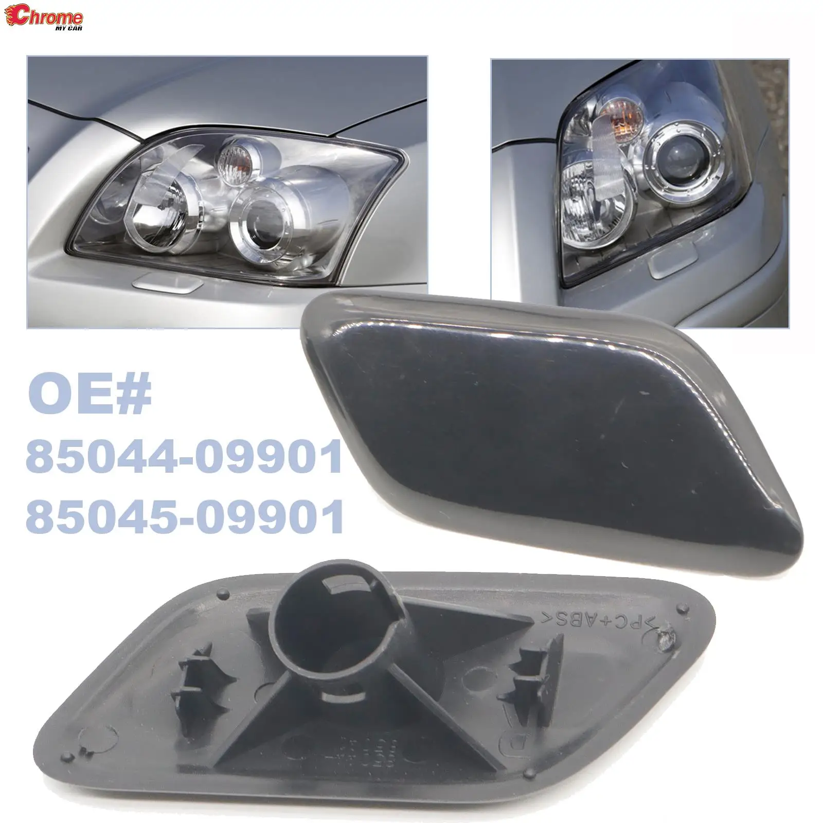 For Toyota Avensis T25 2006 - 2008 Front Bumper Headlight Washer Spray Nozzle Cover Headlamp Washer Jet Cap Unpainted Plastic
For Toyota Avensis T25 2006 - 2008 Front Bumper Headlight Washer Spray Nozzle Cover Headlamp Washer Jet Cap Unpainted Plastic