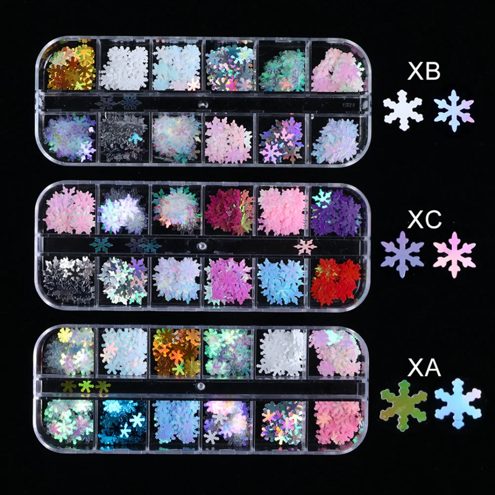 3 Boxes Manicure Sequins Christmas Delicate Nail Stickers Snowflake Slices Ornaments
3 Boxes Manicure Sequins Christmas Delicate Nail Stickers Snowflake Slices Ornaments