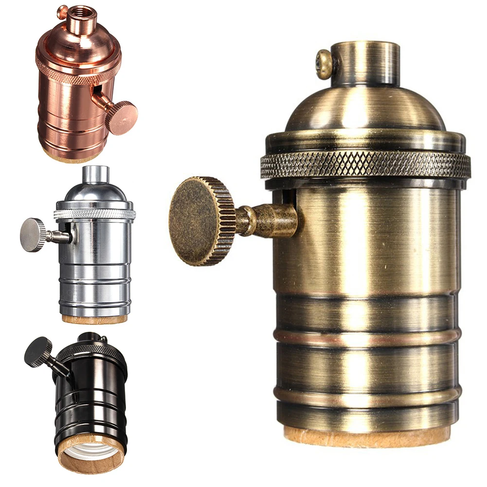 Vintage Lamp E27 Socket Retro Pendant Lights Bulb Socket Screw Base Aluminum Light Industrial Retro Lamp Holder Fitting
Vintage Lamp E27 Socket Retro Pendant Lights Bulb Socket Screw Base Aluminum Light Industrial Retro Lamp Holder Fitting