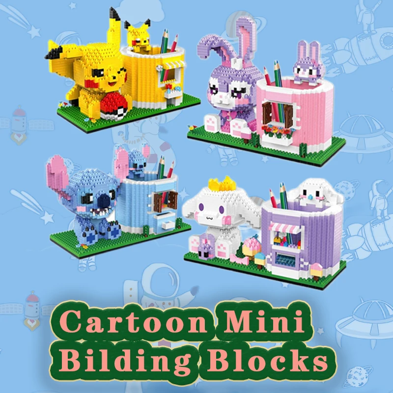Пикачу Покемон мультфильм микро строительные блоки Stellalou держатель Мини-ручка кирпичные фигурки контейнер для женского праздника подарок 
Пикачу Покемон мультфильм микро строительные блоки Stellalou держатель Мини-ручка кирпичные фигурки контейнер для женского праздника подарок