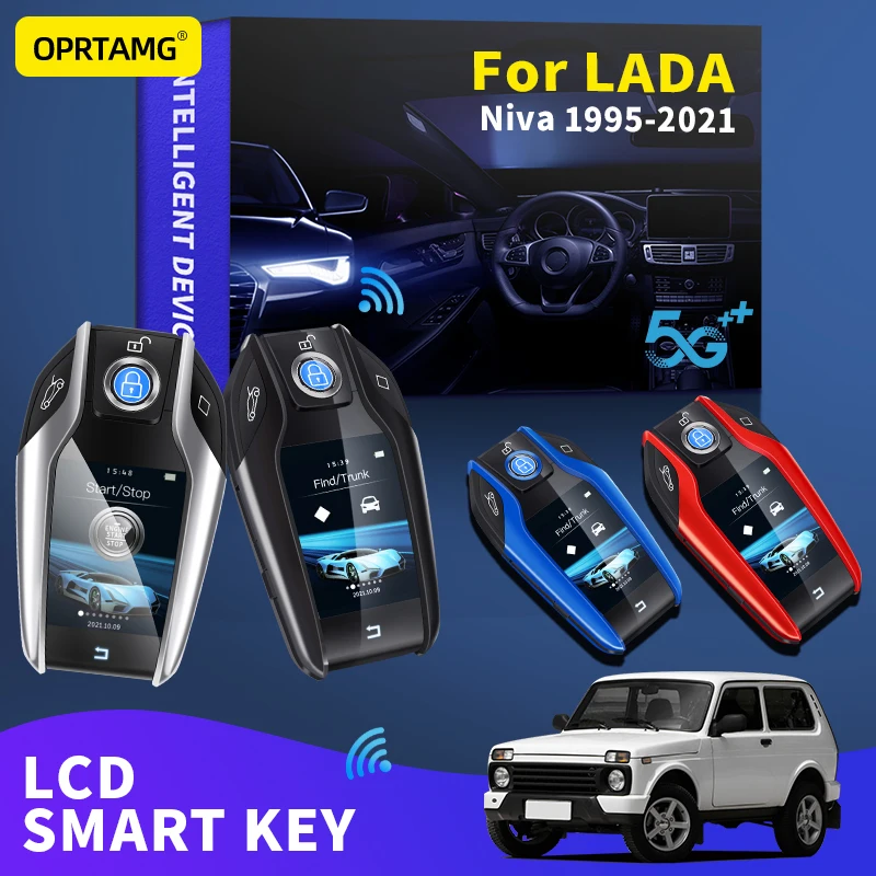 Universal Car Smart Remote Control Key LCD Display For LADA Niva 1995-2021 Smart Keychain Keys One-button start Car Accessories
Universal Car Smart Remote Control Key LCD Display For LADA Niva 1995-2021 Smart Keychain Keys One-button start Car Accessories