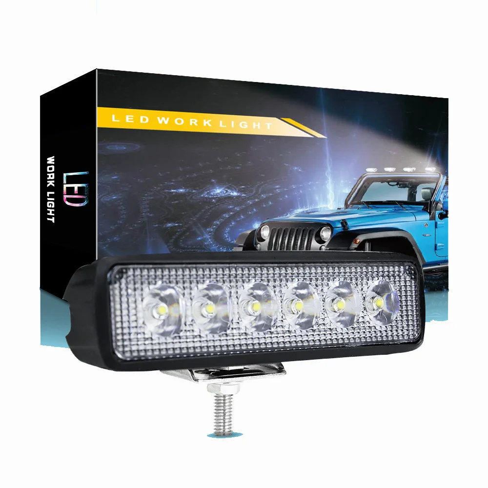 2PCS 6LED 18W Flood Led Off Road Lights Super Bright Driving Fog Light Boat Lights Driving Lights Led Work Light for Trucks
2PCS 6LED 18W Flood Led Off Road Lights Super Bright Driving Fog Light Boat Lights Driving Lights Led Work Light for Trucks