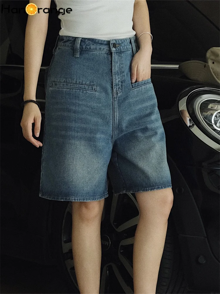HanOrange 2022 Summer Vintage Denim Pants Women Loose Wide Leg Five Cents Trousers Casual Shorts Female Denim Blue Retro
HanOrange 2022 Summer Vintage Denim Pants Women Loose Wide Leg Five Cents Trousers Casual Shorts Female Denim Blue Retro