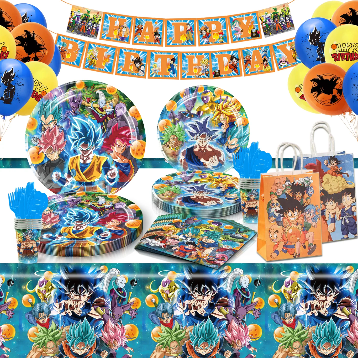 New Design Dragon Ball Kids Birthday Party Supplies Paper Cups Plates Napkin Banner Flag Baby Shower Party Backdrop Decorations
New Design Dragon Ball Kids Birthday Party Supplies Paper Cups Plates Napkin Banner Flag Baby Shower Party Backdrop Decorations