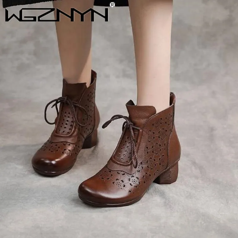 2022 New Summer Women's Cool Boots Hollow Sandals Breathable Boots Fashion Retro Hole Shoes Thick Heel Soft Bottom Women's Boots
2022 New Summer Women's Cool Boots Hollow Sandals Breathable Boots Fashion Retro Hole Shoes Thick Heel Soft Bottom Women's Boots