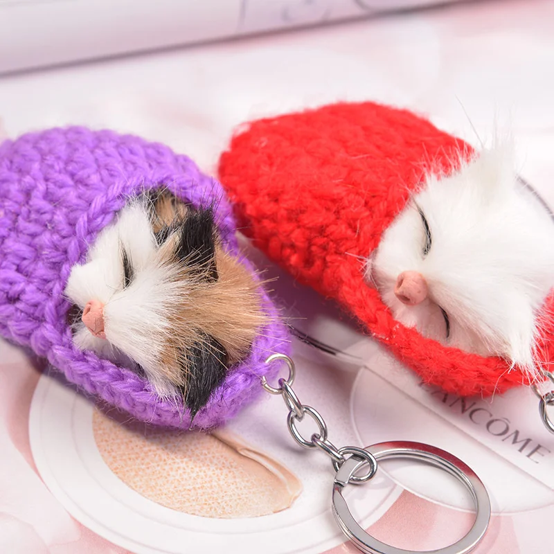 New Simulation Slippers Cat Key Chain Plush Kitten Slippers Sleeping Cat Bag Car Key Chain Gift Pendant defense keychain
New Simulation Slippers Cat Key Chain Plush Kitten Slippers Sleeping Cat Bag Car Key Chain Gift Pendant defense keychain