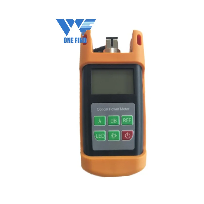 Onefind WF1205 fiber optical power meter universal connector with interchangeable connectors FC, SC and flashlight LED functions
Onefind WF1205 fiber optical power meter universal connector with interchangeable connectors FC, SC and flashlight LED functions
