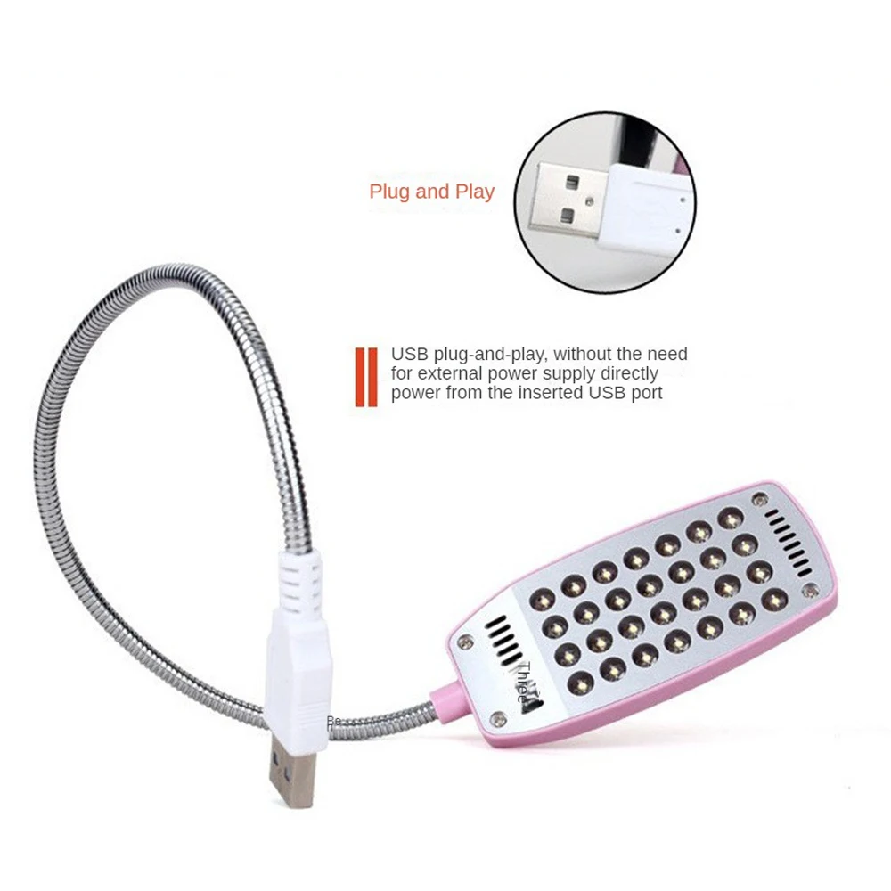 

28 LEDs Super Bright Book Light DC5V USB Reading Night Lights Flexible Table Lamp For Power Bank Laptop Notebook PC Computer