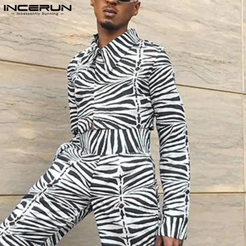 2022 Fashion Men Shirt Printed Lapel Long Sleeve Streetwear One Button Crop Tops Casual Shirts Personality Camisas S-5XL INCERUN
2022 Fashion Men Shirt Printed Lapel Long Sleeve Streetwear One Button Crop Tops Casual Shirts Personality Camisas S-5XL INCERUN