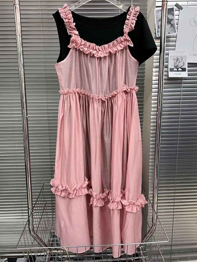 SISPELL Colorblock Dress Two Piece Set For Women Square Collar Sleeveless Loose O Neck Short Sleeve Straight Female Dresses Sets
SISPELL Colorblock Dress Two Piece Set For Women Square Collar Sleeveless Loose O Neck Short Sleeve Straight Female Dresses Sets