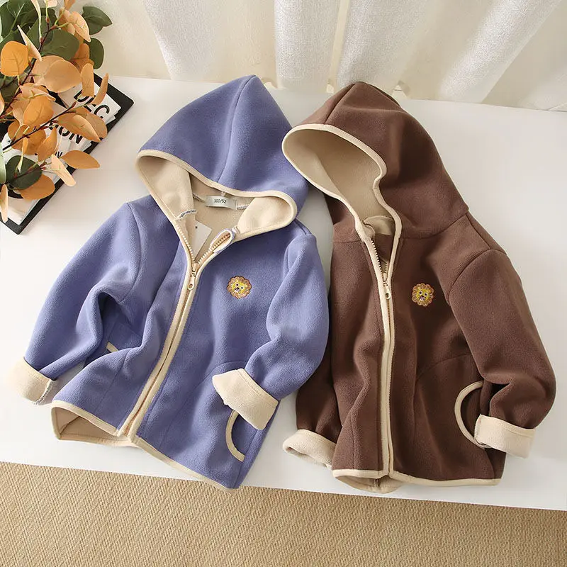 Boy and Girl Jackets 2022 Spring and Autumn Fleece Tops Casual Plus Velvet Thickening Children's Foreign Style Autumn Clothes
Boy and Girl Jackets 2022 Spring and Autumn Fleece Tops Casual Plus Velvet Thickening Children's Foreign Style Autumn Clothes