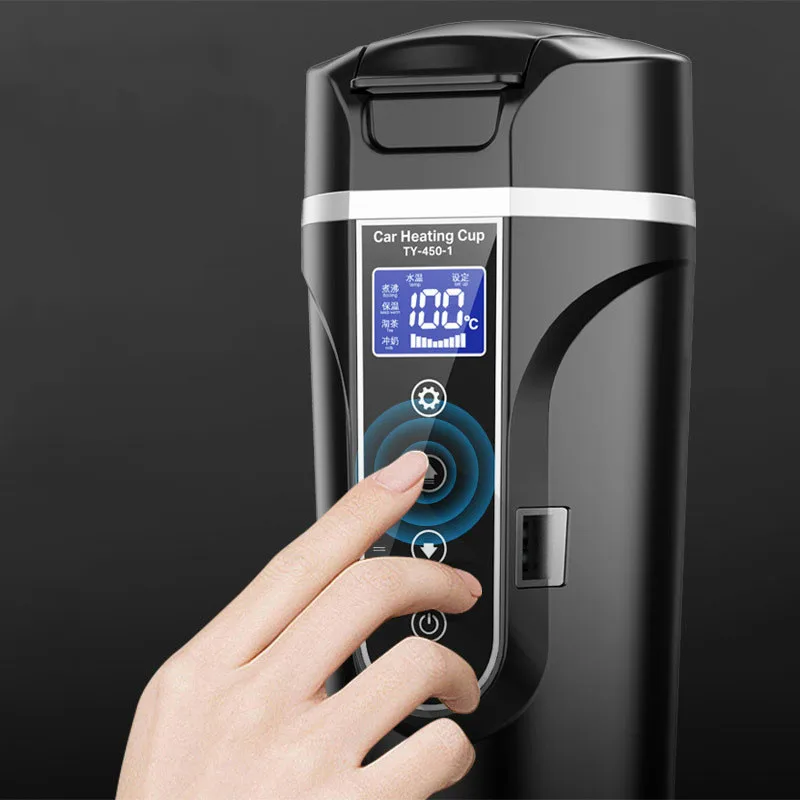 Intelligent Car Home Electric Kettle Thermos Bottle Tea Milk Temperature Adjustable 12V 24V 220V Travelling Water Heating Cup
Intelligent Car Home Electric Kettle Thermos Bottle Tea Milk Temperature Adjustable 12V 24V 220V Travelling Water Heating Cup