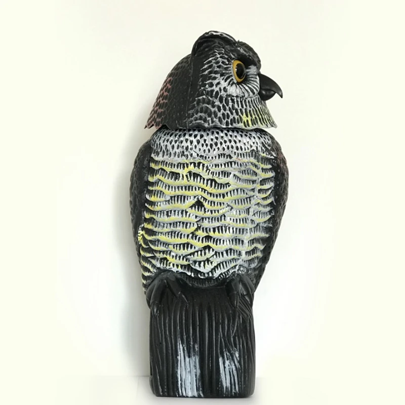 Realistic Bird Scarer Rotating Head Sound Owl Prowler Decoy Protection Repellent Pest Control Scarecrow Garden Yard Move
Realistic Bird Scarer Rotating Head Sound Owl Prowler Decoy Protection Repellent Pest Control Scarecrow Garden Yard Move