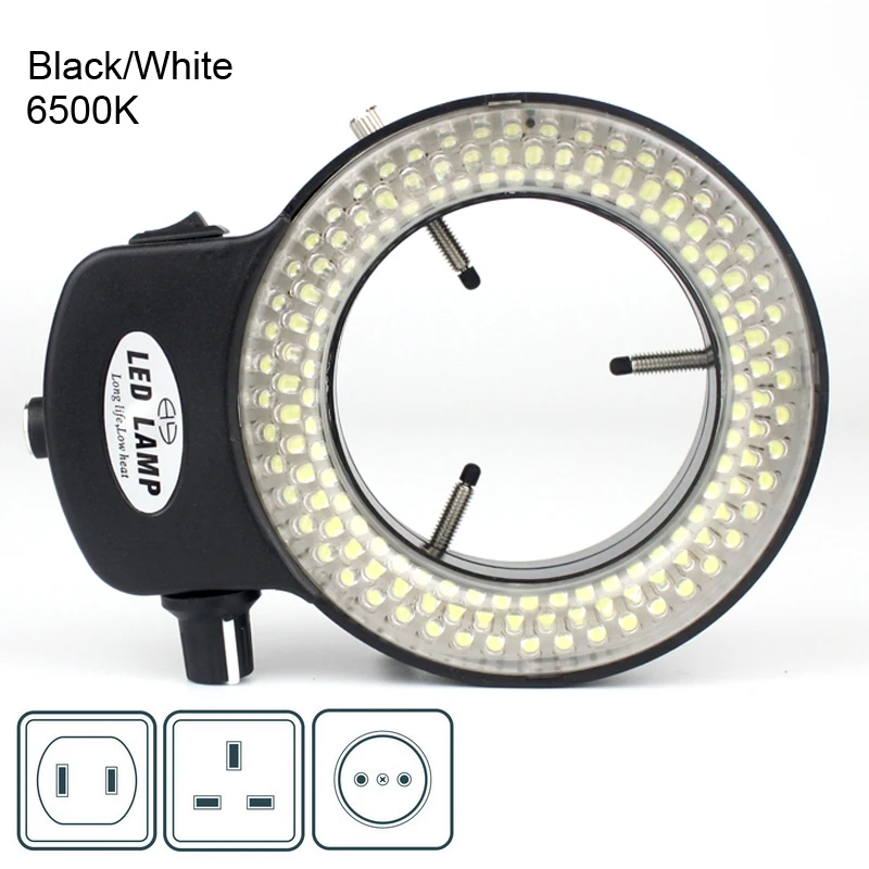 Adjustable 6500K 144 LED Ring Light illuminator Lamp For Industry Stereo Microscope Lens Camera Magnifier 110V-240V Adapte
Adjustable 6500K 144 LED Ring Light illuminator Lamp For Industry Stereo Microscope Lens Camera Magnifier 110V-240V Adapte