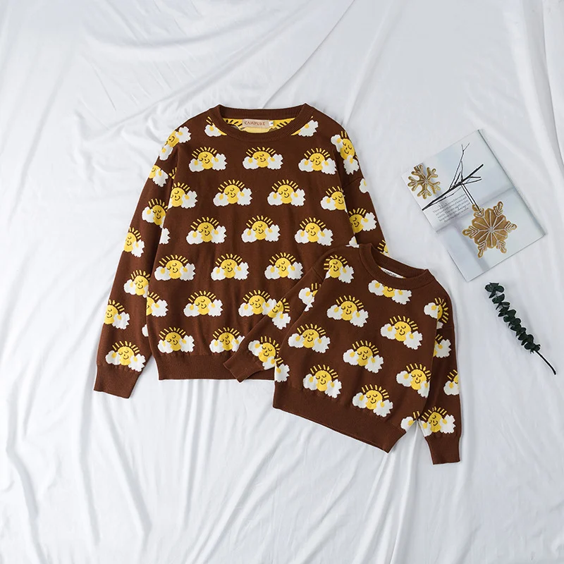 Mother Daughter Sweater Cute Kids Knit Jacket for Family Matching Tops Clothes Coat Mommy and Me Son Sweaters Outwear
Mother Daughter Sweater Cute Kids Knit Jacket for Family Matching Tops Clothes Coat Mommy and Me Son Sweaters Outwear