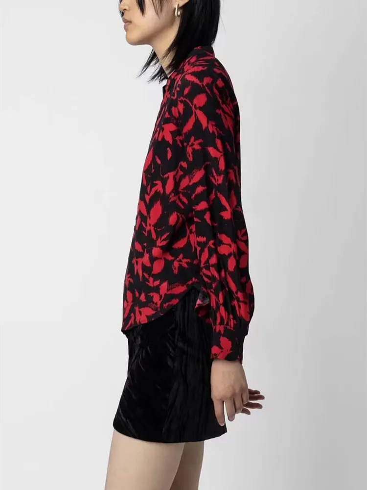 Early Autumn Women Long Sleeve Blouse Turn-down Collar Vintage Print Casual Fashion Shirt Tops for Ladies 2023 New
Early Autumn Women Long Sleeve Blouse Turn-down Collar Vintage Print Casual Fashion Shirt Tops for Ladies 2023 New
