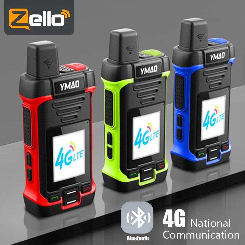 4G сетевая рация Zello Walkie Talkie большой радиус действия 3000mAh приемопередатчик HAM Mobile