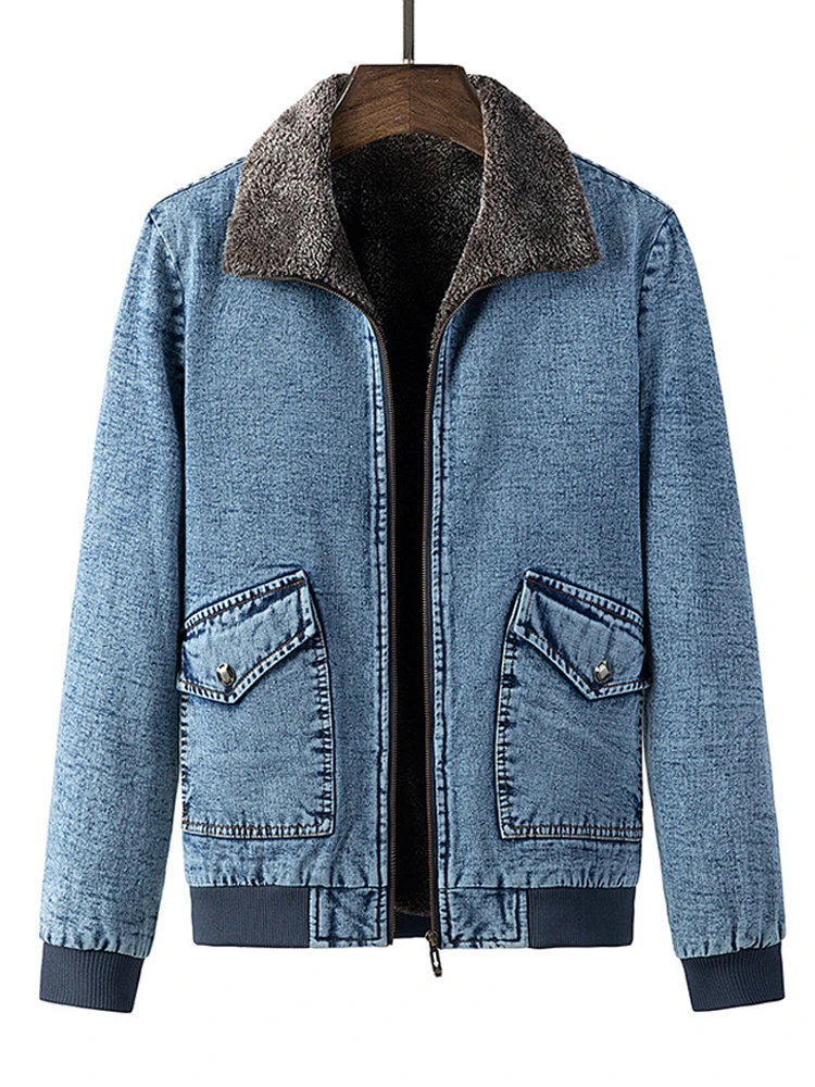 Autumn Winter Denim Jacket Men Casual Solid Color Turn Down Collar Velvet Warm Outerwear Military Jacket Coat Large Size M-5XL
Autumn Winter Denim Jacket Men Casual Solid Color Turn Down Collar Velvet Warm Outerwear Military Jacket Coat Large Size M-5XL