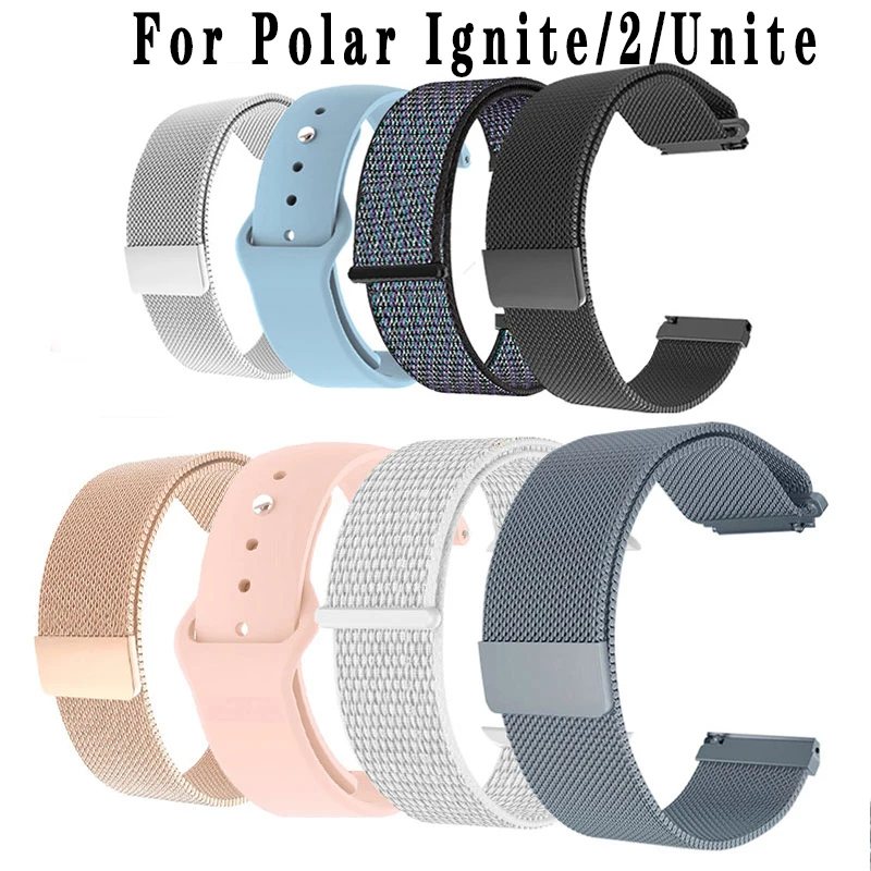 Миланский Браслет Suunto 3 фитнес силикагелевый ремешок для часов Polar Ignite/2/Unite Смарт-часы нейлоновый браслет
Миланский Браслет Suunto 3 фитнес силикагелевый ремешок для часов Polar Ignite/2/Unite Смарт-часы нейлоновый браслет