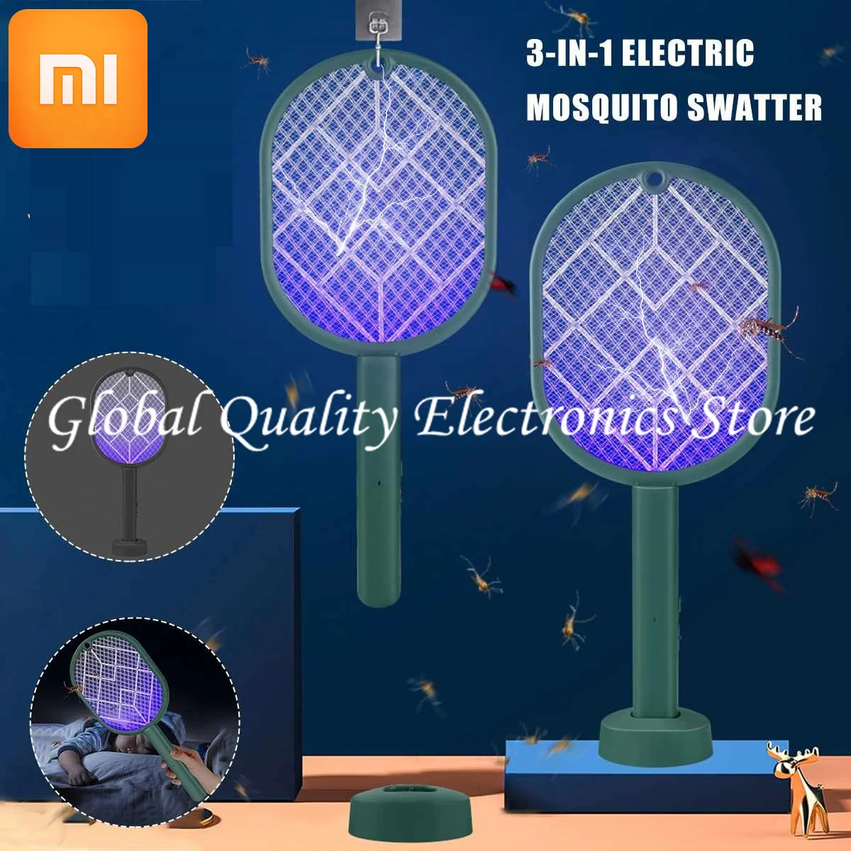Xiaomi 2022 4000 в USB электрическая ракетка для насекомых, Хлопушка, перезаряжаемая летняя ловушка для насекомых, ловушка для уничтожения насекомы...
Xiaomi 2022 4000 в USB электрическая ракетка для насекомых, Хлопушка, перезаряжаемая летняя ловушка для насекомых, ловушка для уничтожения насекомы...