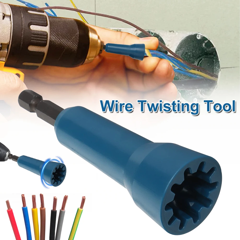 Wire Twisting Tool Electrician Twister Quick Connector Twist Wire Tool for Power Drill Drivers Stripping and Twist Wire Cable
Wire Twisting Tool Electrician Twister Quick Connector Twist Wire Tool for Power Drill Drivers Stripping and Twist Wire Cable