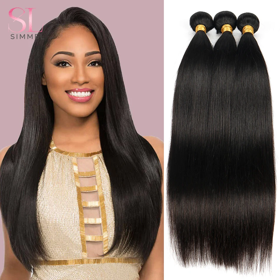 Straight Hair Bundles Brazilian Bundles Human Hair Remy Hair Extensions 1/3/4 Bundle Deals Weave Double Weft Hair Weaving SIMMEL
Straight Hair Bundles Brazilian Bundles Human Hair Remy Hair Extensions 1/3/4 Bundle Deals Weave Double Weft Hair Weaving SIMMEL