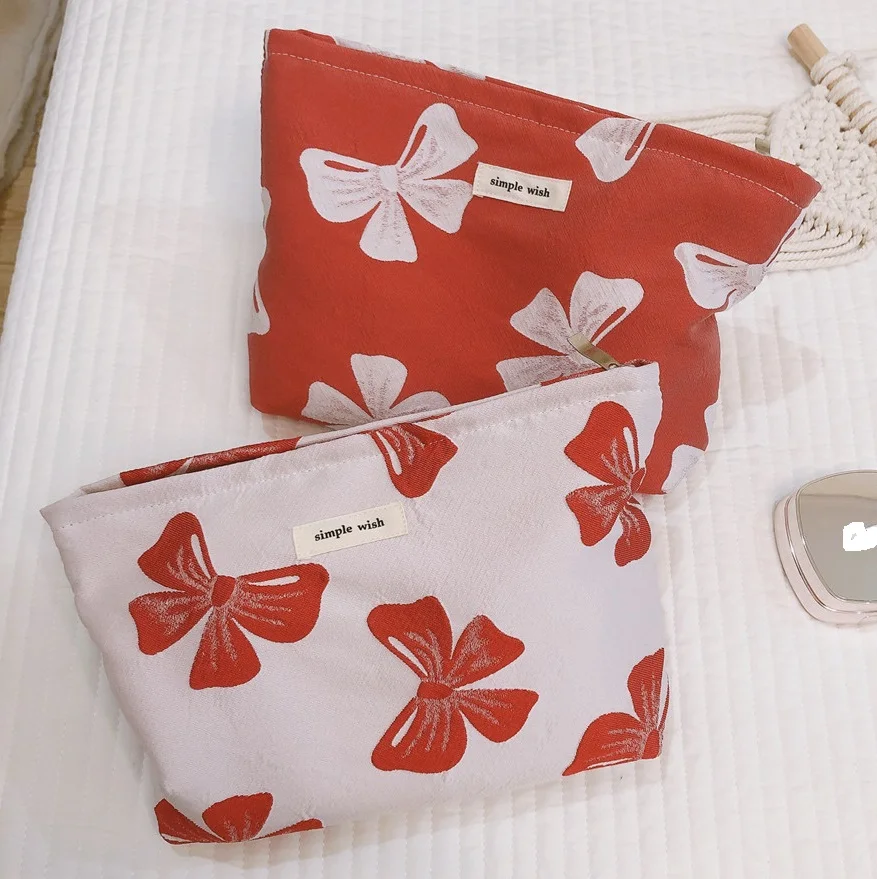 Cotton Bow Print Cosmetic Pouch Women Beauty Storage Case Make Up Organizer Clutch Travel Washing Pouch Zipper Girl Pencil Case
Cotton Bow Print Cosmetic Pouch Women Beauty Storage Case Make Up Organizer Clutch Travel Washing Pouch Zipper Girl Pencil Case