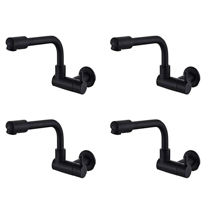 4X 360 Degree Rotating Black Wall Mounted Single Cold Water Mixer Solid Brass Sink Basin Faucet Mop Pool Water Taps
4X 360 Degree Rotating Black Wall Mounted Single Cold Water Mixer Solid Brass Sink Basin Faucet Mop Pool Water Taps