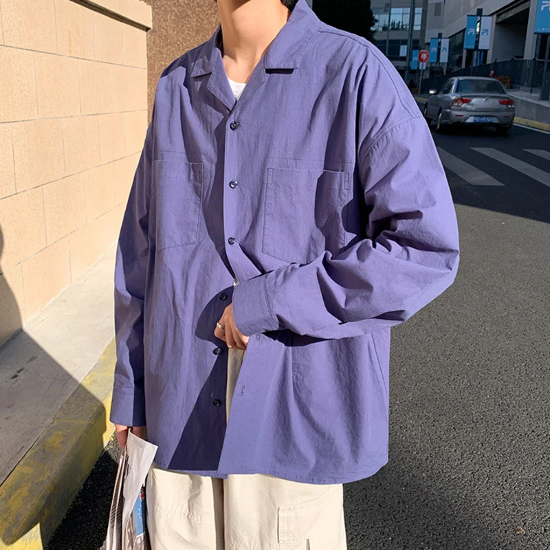 NoEstaMal Japanese Style Men Long Sleeve Shirts Fashion Harajuku Overalls Cotton Blouses Streetwear Solid Color Male Cardigan
NoEstaMal Japanese Style Men Long Sleeve Shirts Fashion Harajuku Overalls Cotton Blouses Streetwear Solid Color Male Cardigan